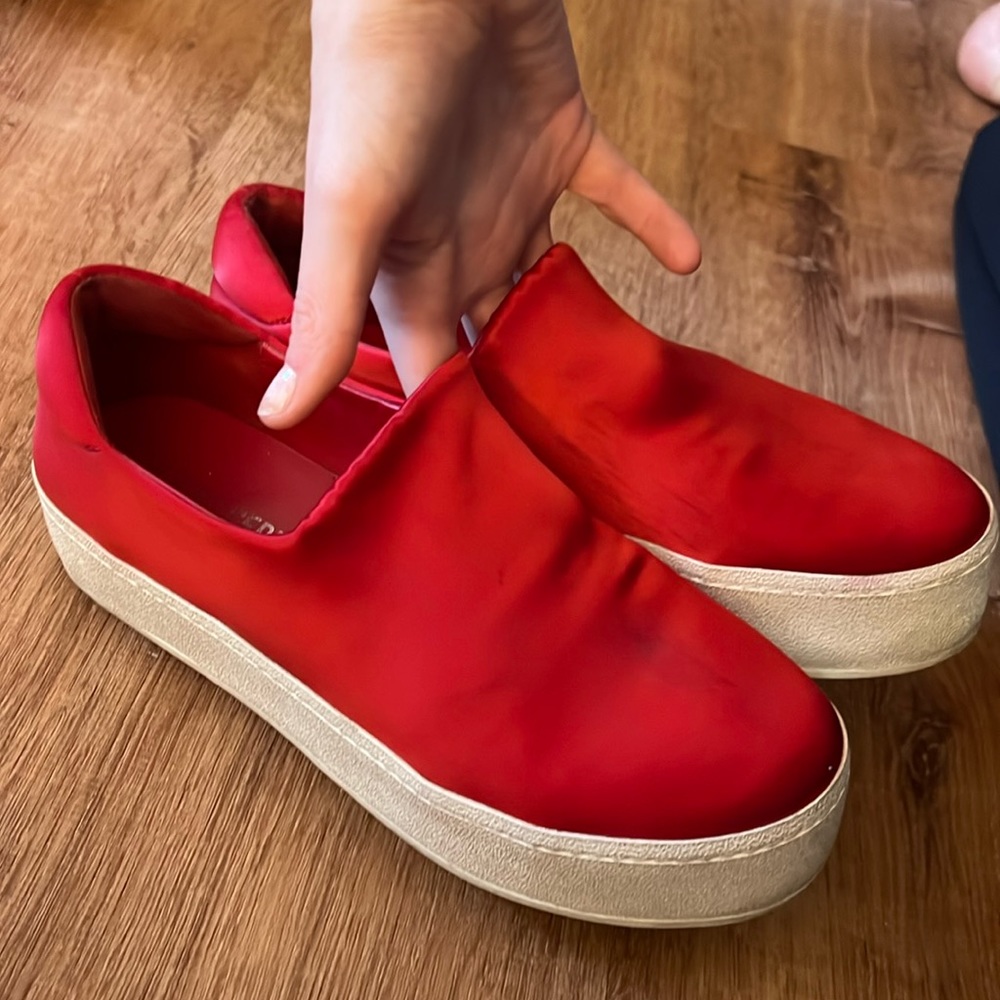 Opening Ceremony Satin Platform Sneakers
